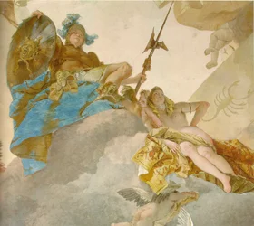 Ceiling Fresco in the Staircase of the Würzburg Residence (detail)